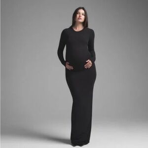 Skims Long Sleeve Fits Everybody Maternity Dress
